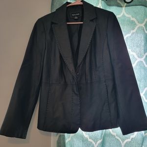 👵EUC MADISON STUDIO leather JACKET